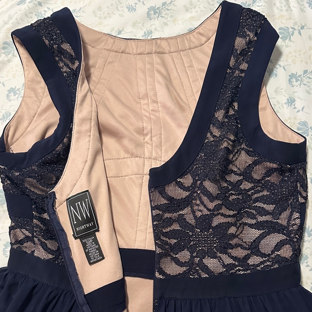 NWT Navy Lace Dress